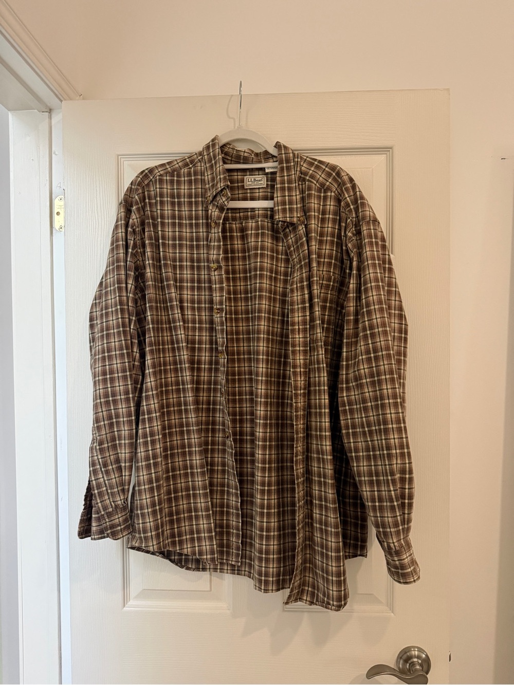 LL Bean Men’s Plaid Button-Up Shirt